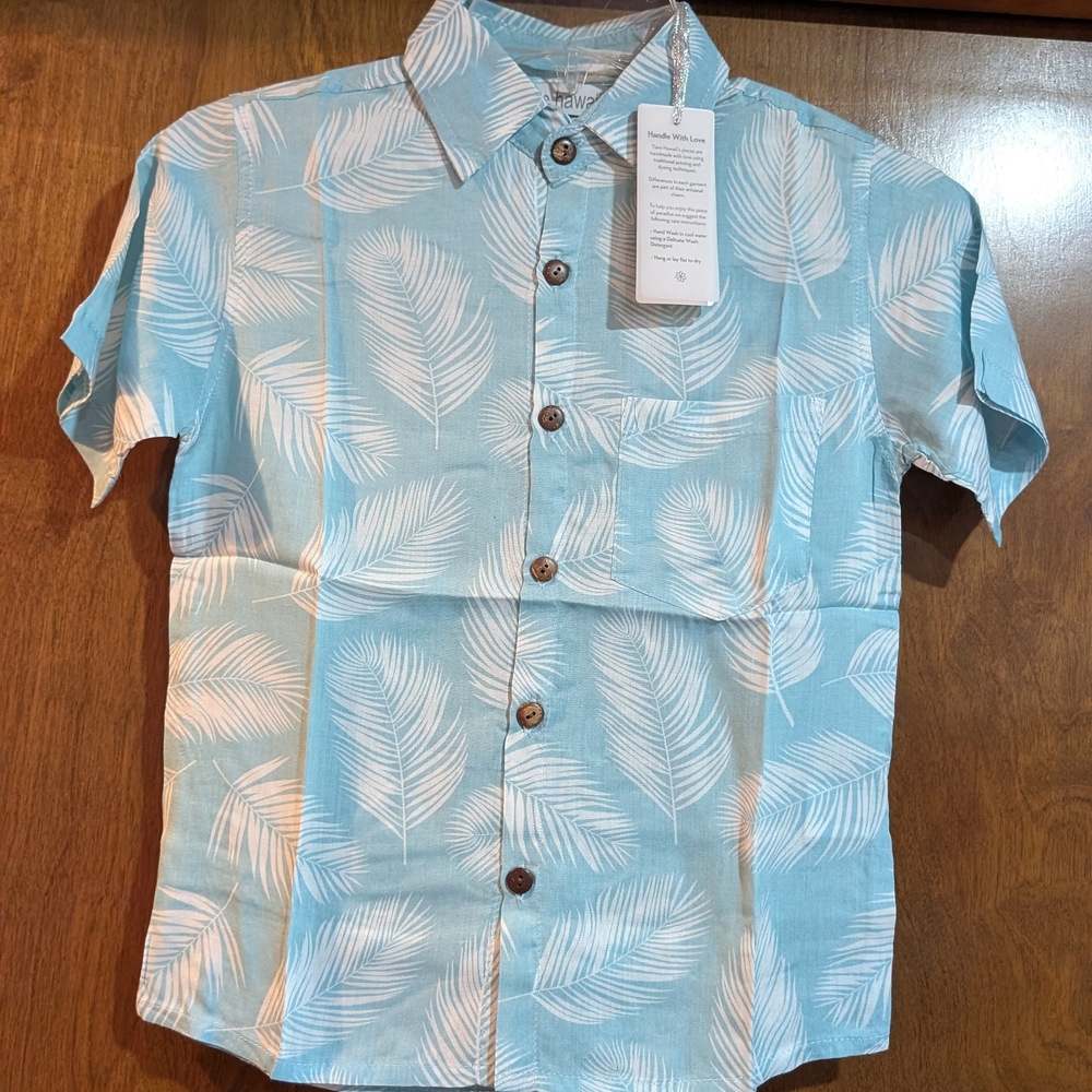 NWT 6/8 Kids Tiare Hawaii Kids Shirt
